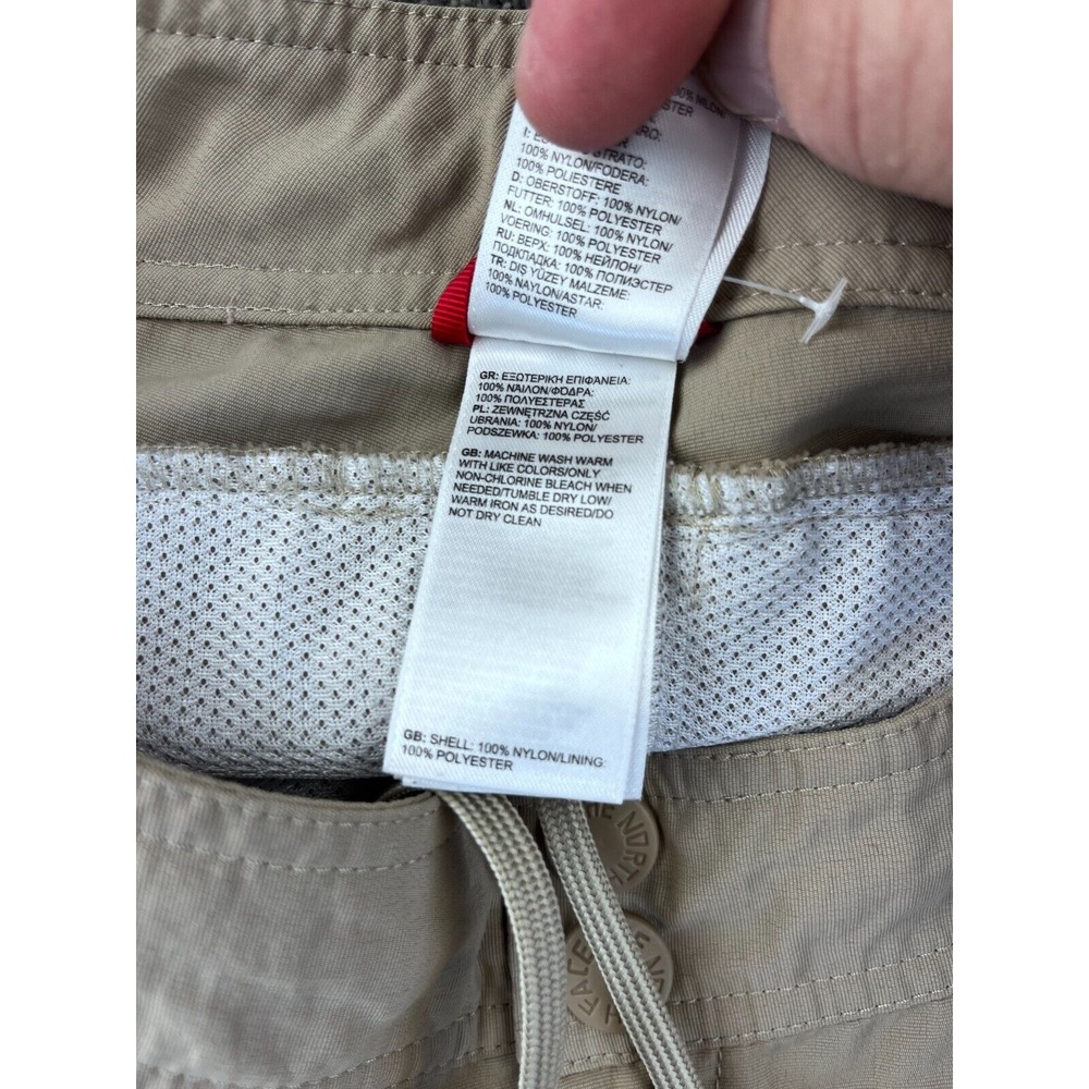 The North‎ Face Pants Women 6 Convertible Nylon Blend Hiking Zip Off Short Beige - Picture 9 of 14